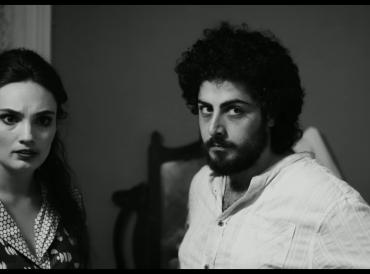 Still taken from 2017 LAMDA short film The Hole, featuring Claire Lowry and Soroosh Lavasani