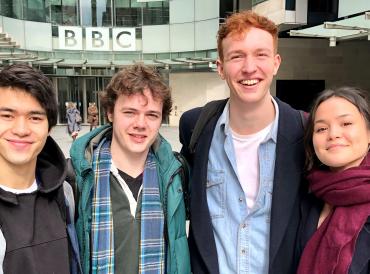 LAMDA students at the Carleton Hobbs bursary awards