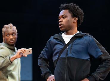 Kyle Ndukuba in a performance of REP at LAMDA