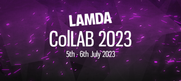 Purple banner displaying the text LAMDA ColLAB 2023