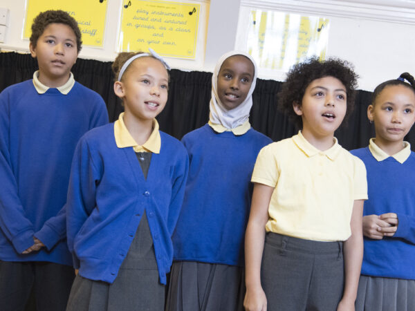 Five learners speak in unison